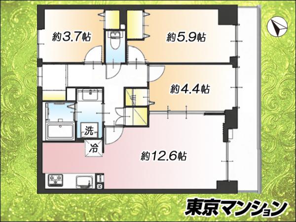 中古マンション 練馬区石神井台８丁目 西武新宿線武蔵関駅 4,990万円