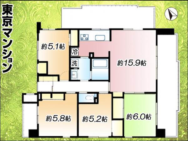 中古マンション 大田区北糀谷２丁目8-5 京急本線梅屋敷駅 7,980万円