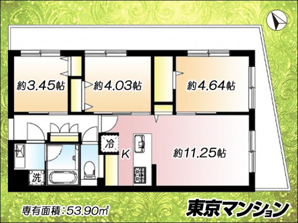 中古マンション 世田谷区桜丘４丁目 小田急線千歳船橋駅 6,180万円