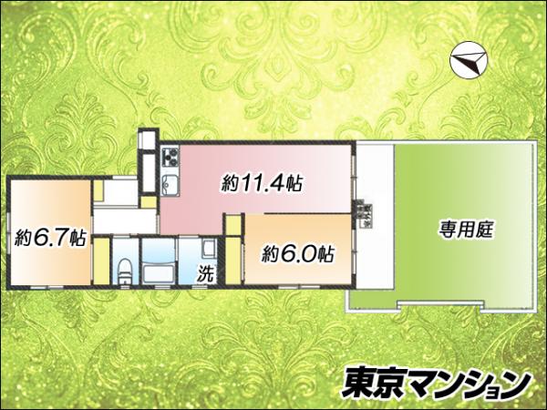 中古マンション 大田区南久が原２丁目 東急池上線久が原駅 4,380万円