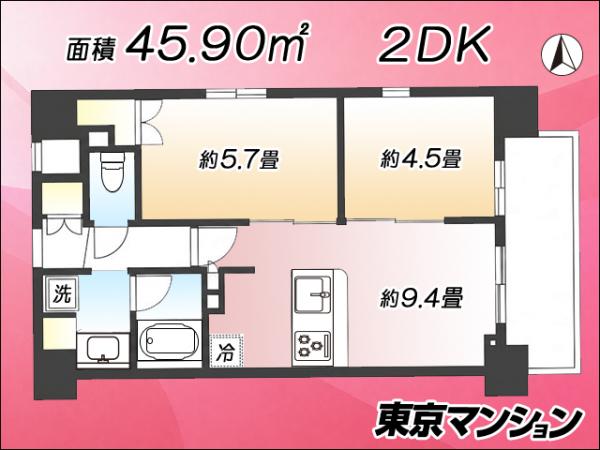 中古マンション 台東区千束３丁目17-9 日比谷線入谷駅 6,000万円