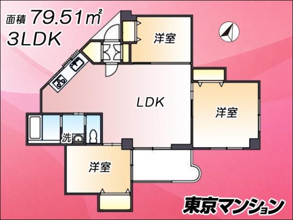 中古マンション 練馬区関町南４丁目15-6 西武新宿線武蔵関駅 3,980万円