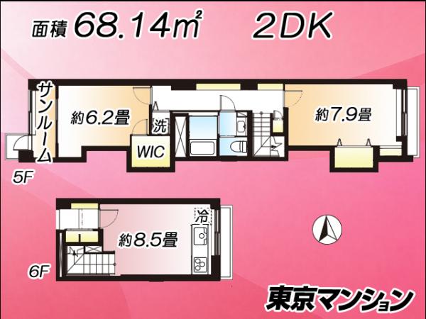 中古マンション 世田谷区代田４丁目 小田急線世田谷代田駅 4,299万円