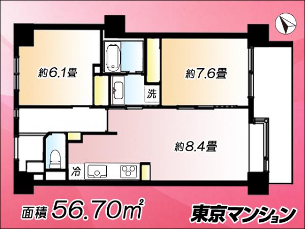 中古マンション 墨田区文花２丁目１６-５ 駅 5,180万円