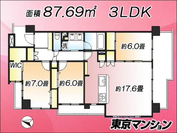 中古マンション 足立区千住桜木１丁目10-16 千代田線北千住駅 8,980万円