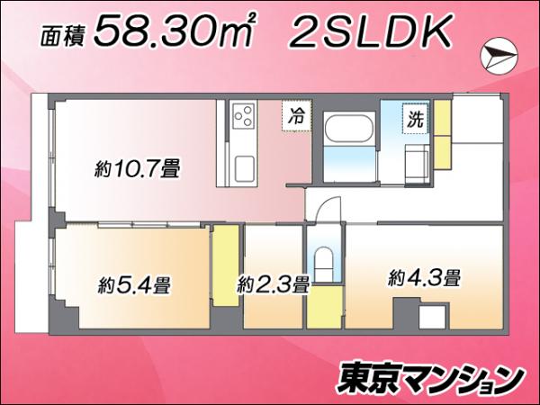 中古マンション 台東区西浅草３丁目29-20 つくばエクスプレス浅草駅 4,580万円
