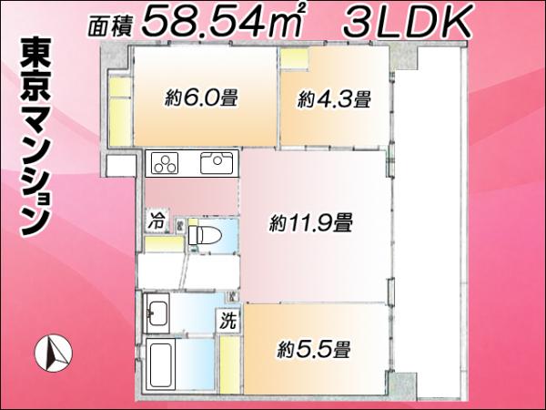 中古マンション 中央区晴海１丁目6-1 都営大江戸線月島駅 1億980万円