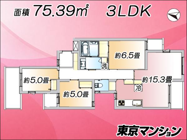 中古マンション 世田谷区船橋１丁目 小田急線千歳船橋駅 8,380万円