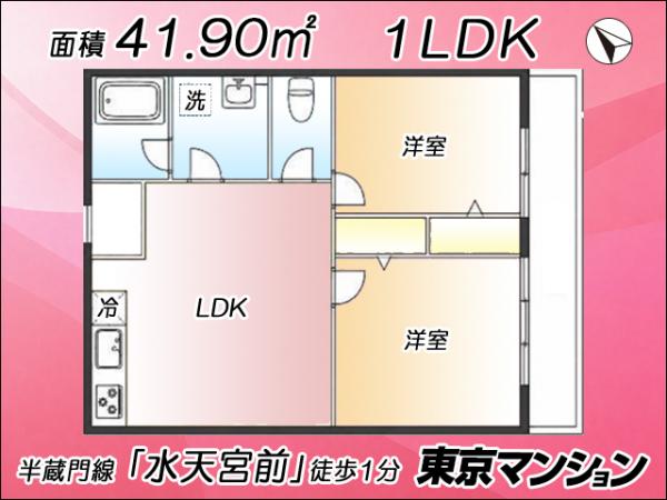 中古マンション 中央区日本橋箱崎町21-6 半蔵門線水天宮前駅 5,918万円