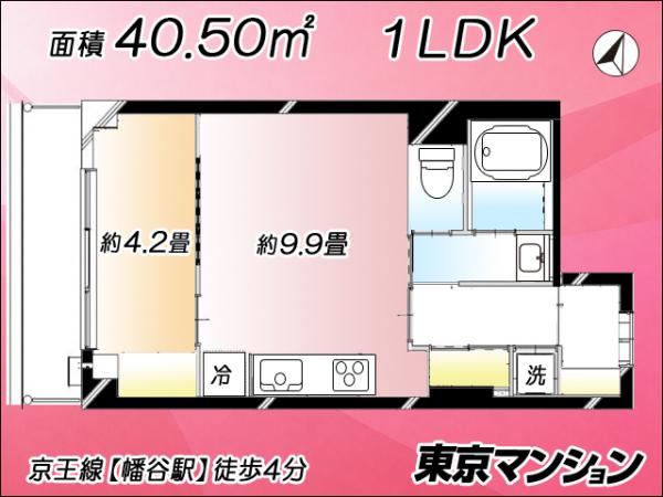 中古マンション 渋谷区幡ヶ谷１丁目 京王線幡ヶ谷駅 4,980万円