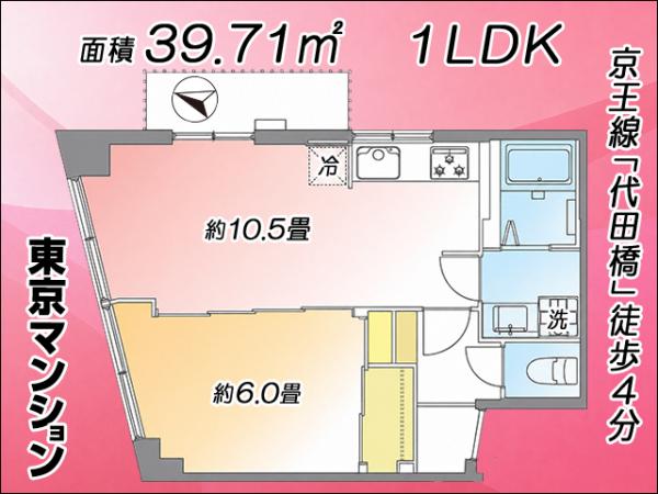 中古マンション 世田谷区松原１丁目56-19 京王線代田橋駅 3,999万円