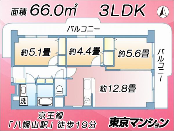 中古マンション 世田谷区千歳台４丁目26-2 京王線八幡山駅 4,280万円