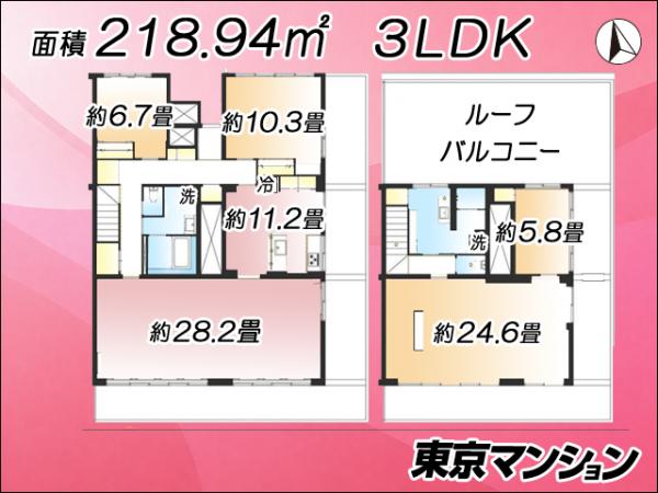 中古マンション 中野区白鷺２丁目13-4 西武新宿線鷺ノ宮駅 1億1,900万円
