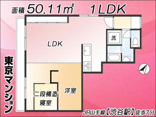 中古マンション 渋谷区鶯谷町7-1 JR山手線渋谷駅 8,300万円