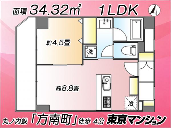中古マンション 杉並区方南２丁目4-9 その他の交通手段駅 3,799万円
