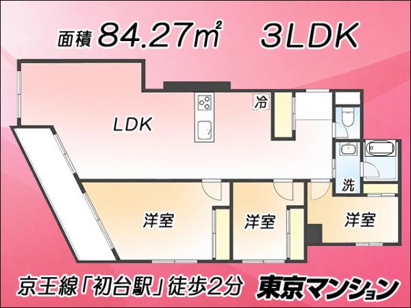 中古マンション 渋谷区初台１丁目49-3 京王線初台駅 1億1,980万円