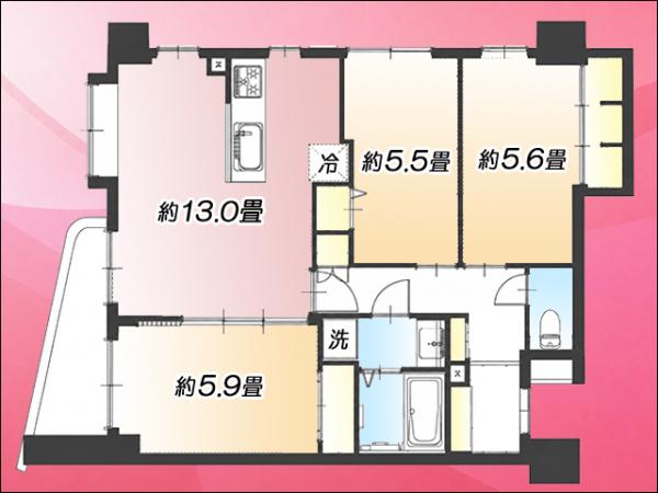 中古マンション 板橋区徳丸６丁目 東武東上線東武練馬駅 5,090万円
