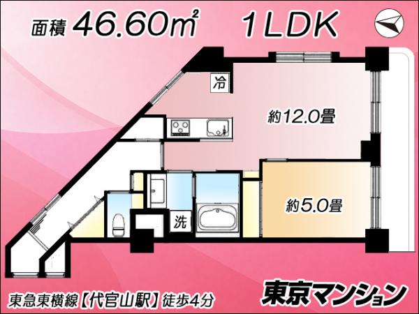 中古マンション 渋谷区代官山町 東急東横線代官山駅 9,090万円