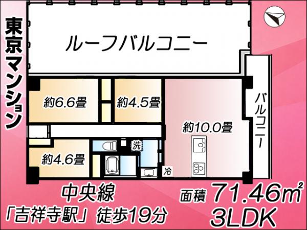 中古マンション 練馬区関町南２丁目20-10 JR中央線吉祥寺駅 7,980万円