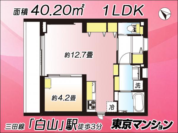 中古マンション 文京区白山４丁目 都営三田線白山駅 7,999万円