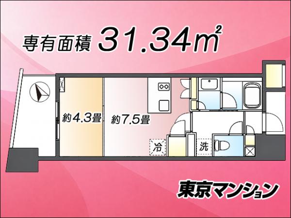 中古マンション 渋谷区東２丁目26-17 JR山手線渋谷駅 8,880万円