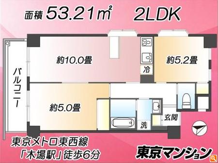 中古マンション 江東区東陽５丁目6-5 東西線木場駅 6,080万円