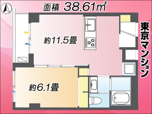 中古マンション 新宿区西落合１丁目 都営大江戸線落合南長崎駅 3,999万円