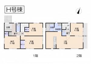 新築戸建 さいたま市南区内谷２丁目6 JR武蔵野線西浦和駅 38900000