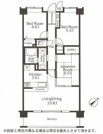 中古マンション 習志野市東習志野5丁目 京成本線実籾駅 2,050万円