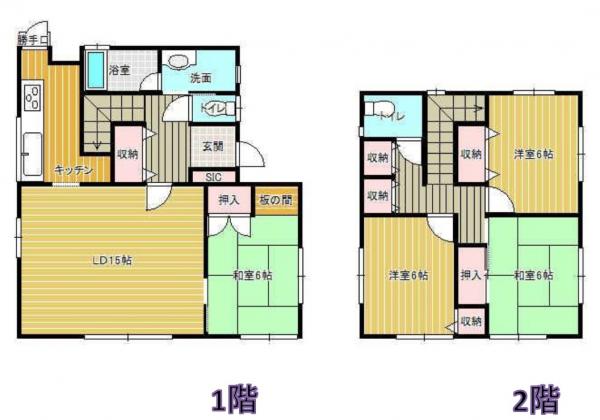 中古戸建 千葉市花見川区作新台７丁目 京成本線実籾駅 2,399万円