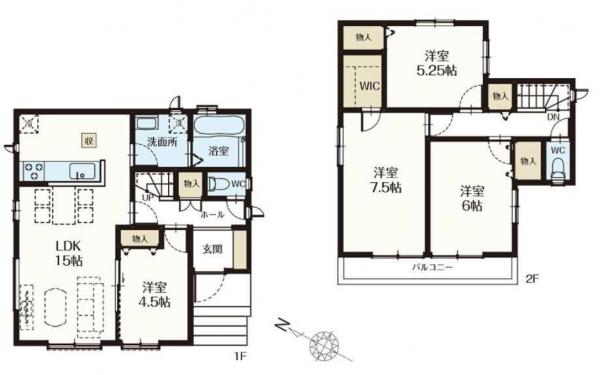 新築戸建 鎌ケ谷市丸山2丁目 京成松戸線鎌ケ谷大仏駅 3,790万円