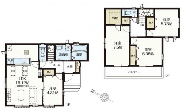 新築戸建 鎌ケ谷市丸山2丁目 京成松戸線鎌ケ谷大仏駅 3,790万円
