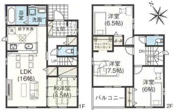 新築戸建 船橋市松が丘1丁目 東葉高速鉄道北習志野駅 3,190万円