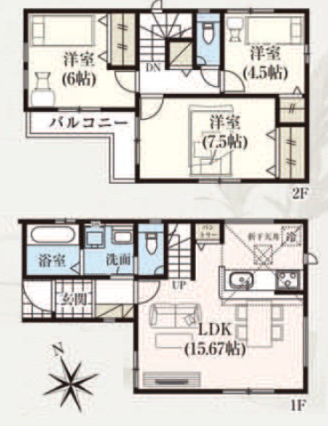 新築戸建 千葉市花見川区瑞穂３丁目 JR中央・総武線幕張駅 4,090万円