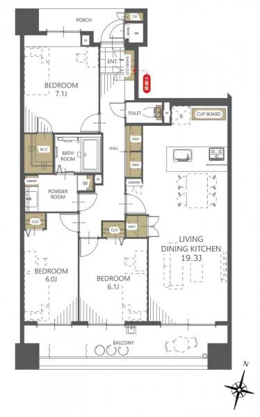 中古マンション 千葉市美浜区打瀬３丁目 JR京葉線海浜幕張駅 5,490万円