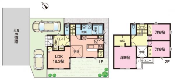 新築戸建 鎌ケ谷市鎌ケ谷4丁目 京成松戸線鎌ケ谷大仏駅 3,780万円