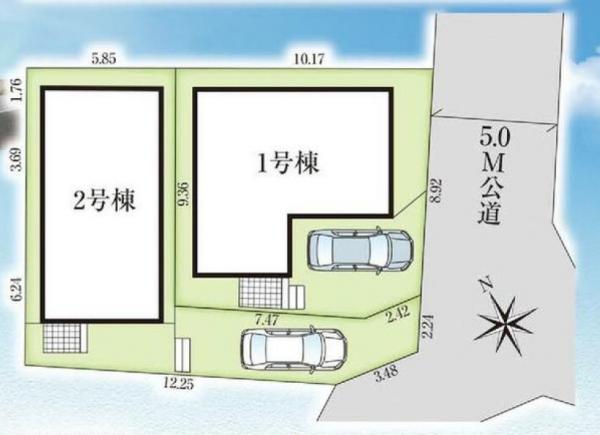 新築戸建 市川市宮久保2丁目 JR中央・総武線本八幡駅 3,990万円