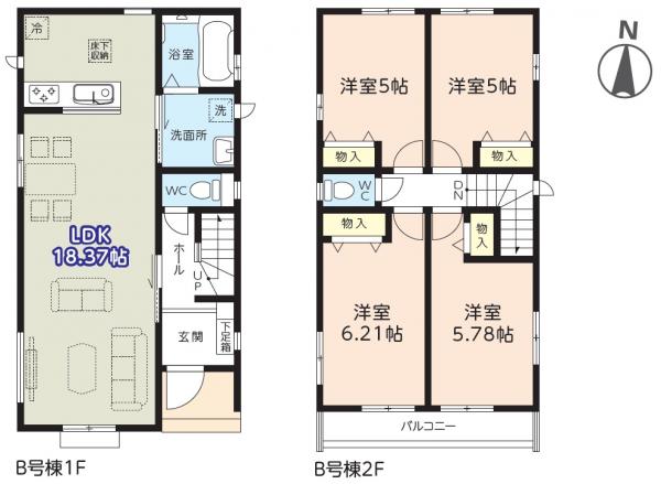 新築戸建 船橋市二和西４丁目 京成松戸線二和向台駅 2,990万円