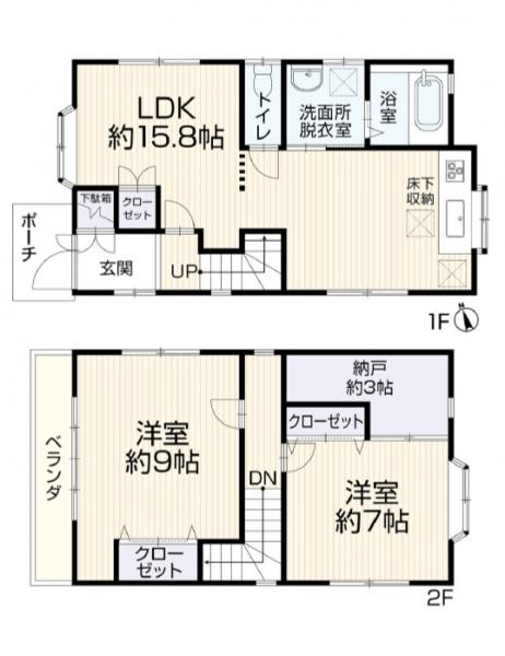 中古戸建 千葉市花見川区宮野木台２丁目 JR中央・総武線稲毛駅 1,699万円