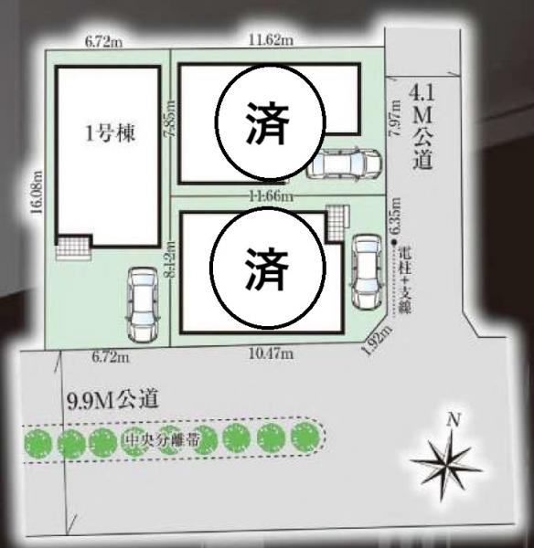 新築戸建 船橋市二宮1丁目 京成松戸線前原駅 4,590万円