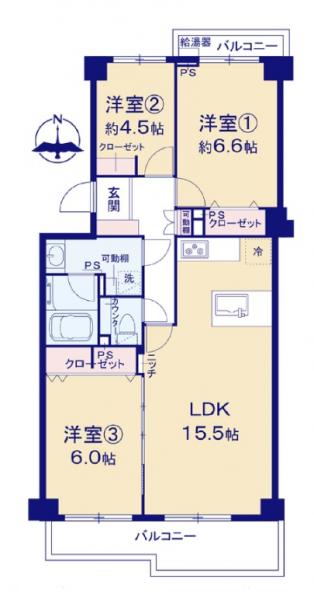 中古マンション 習志野市谷津３丁目 京成本線谷津駅 2,480万円