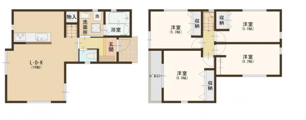 新築戸建 鎌ケ谷市東道野辺３丁目 東武野田線鎌ヶ谷駅 2,799万円