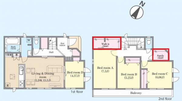 新築戸建 鎌ケ谷市東鎌ケ谷２丁目 京成松戸線鎌ケ谷大仏駅 3,390万円