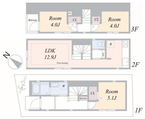 新築戸建 豊島区南長崎６丁目 西武池袋線東長崎駅 6,180万円