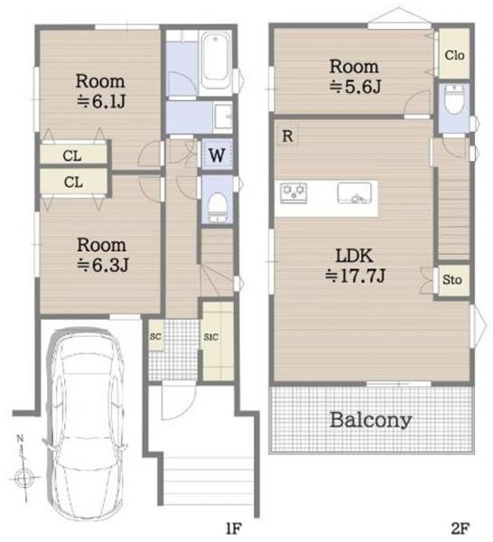 新築戸建 世田谷区砧１丁目 小田急線祖師ヶ谷大蔵駅 1億699万円