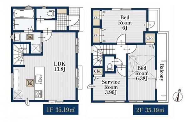 新築戸建 杉並区上高井戸１丁目 京王線芦花公園駅 7,480万円