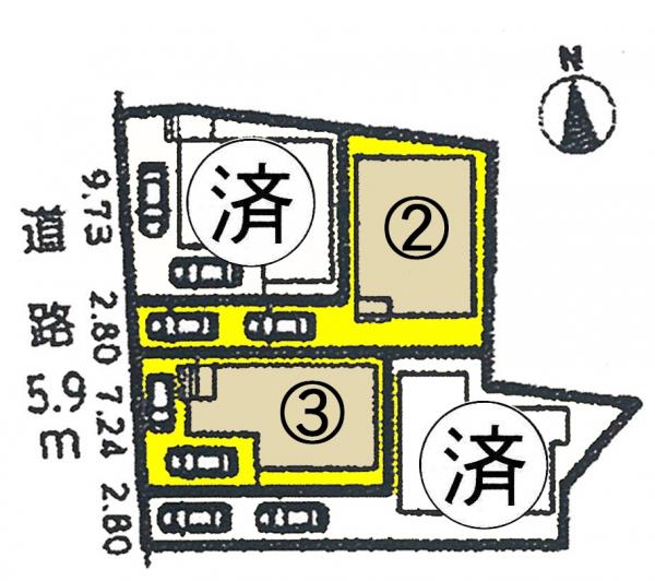 新築戸建 愛知県名古屋市西区比良3丁目258番地1号 東海交通事業城北線比良駅 2890万円