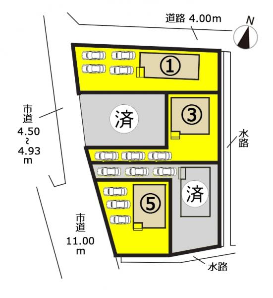 新築戸建 愛知郡東郷町大字春木字池田3番、4番、5番1 名鉄豊田線日進駅 3680万円