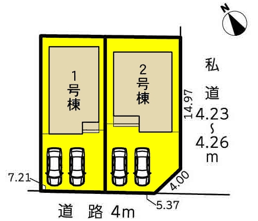新築一戸建て 刈谷市井ケ谷町井田27番3、27番4 JR東海道本線(熱海〜米原)刈谷駅 3480万円