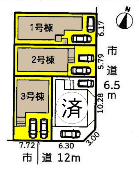 新築一戸建て 名古屋市中川区助光2丁目2005番2、他1筆 近鉄名古屋線伏屋駅 2890万円